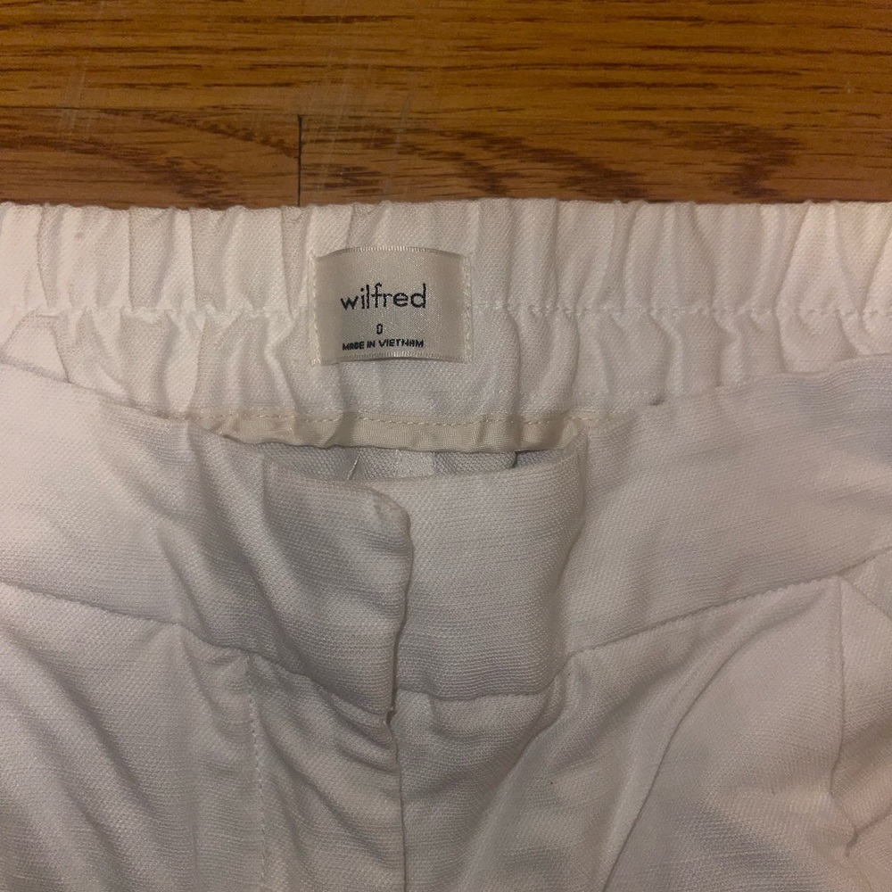 Aritzia Wilfred linen trouser shorts